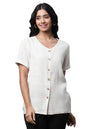 Aurelia Women's Khadi Solid Rayon Flax Kurti
