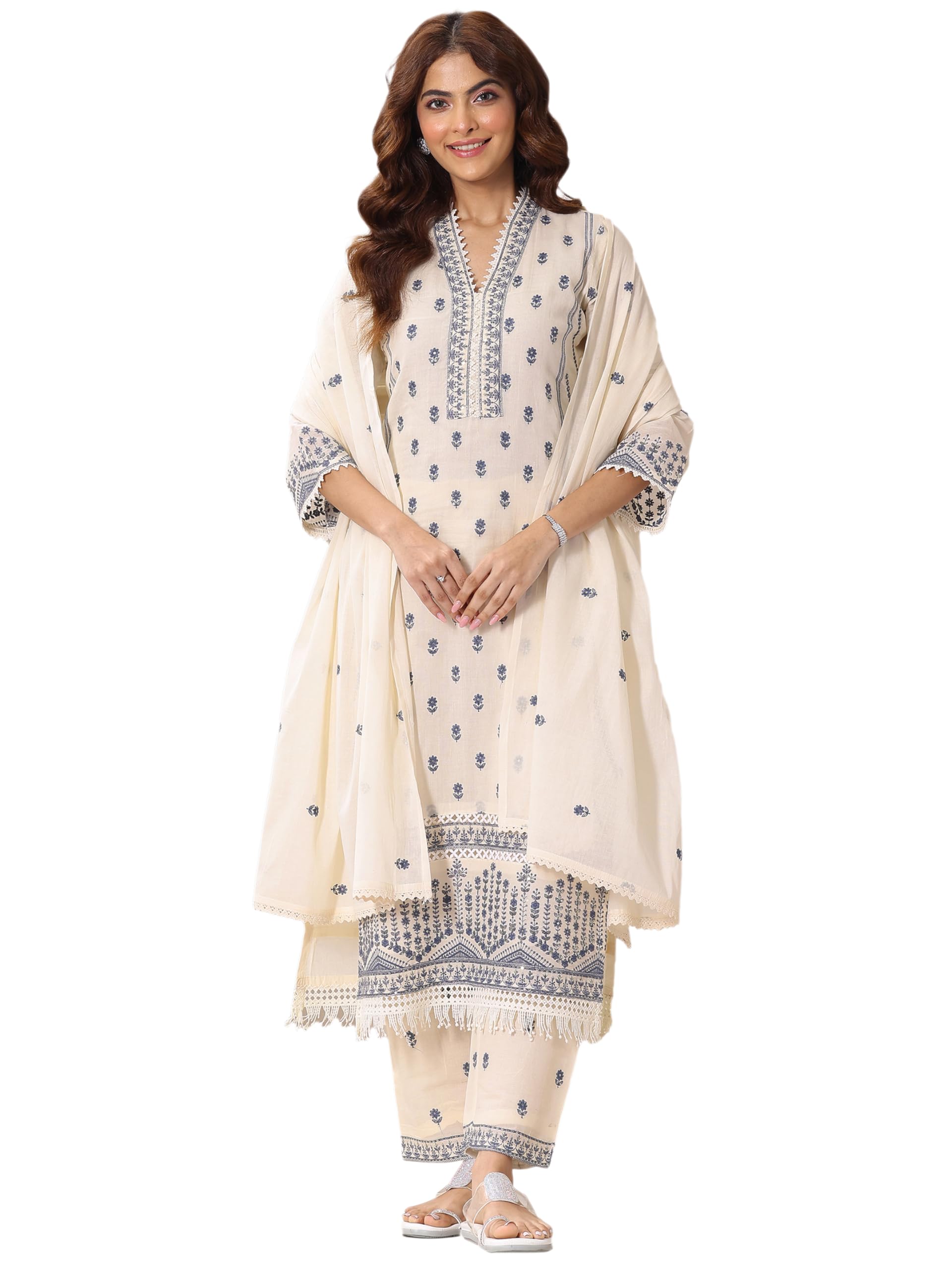Libas WomenS Cotton Blend Kurta Set (99046Or