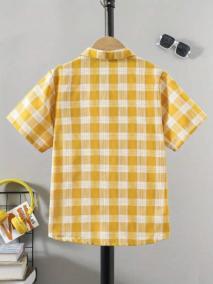 TAGAS Boys Shirt ||Fancy Shirt || Party Shirt for Boys and Kids || Summer for Kids |(BS) Yellow
