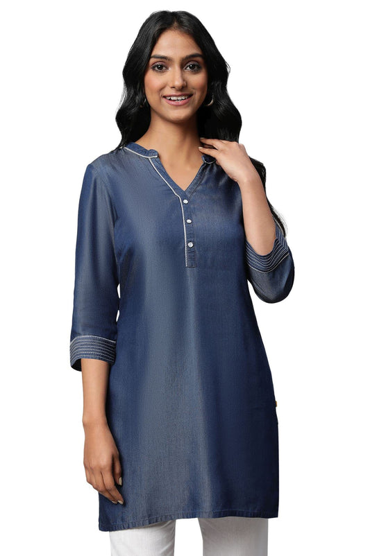 Blue Denim Short Kurti