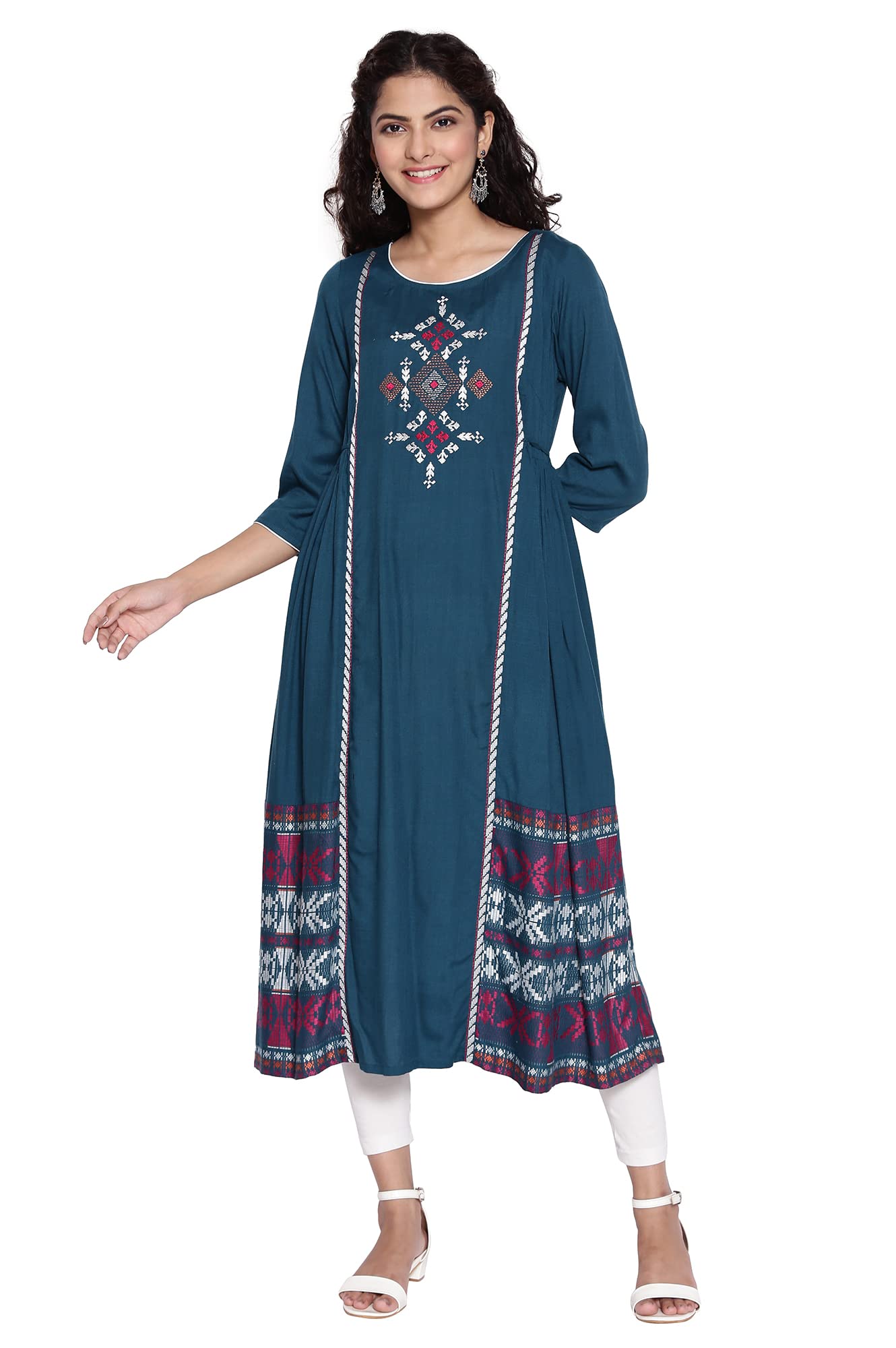Green Ethnic Kurta