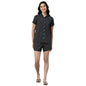 Enamor EC13 Printed Slounge Shirt and Shorts Set for Women with Scallop Lace Trim