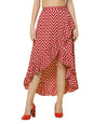 OOMPH! Long Skirts for Women Red - msk053