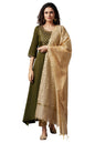 Aurelia Women Dupatta 23Cra80042-702336-Gold-Fs