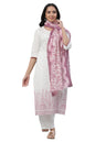 Aurelia Purple Floral Printed Cotton Regular Stole for Women