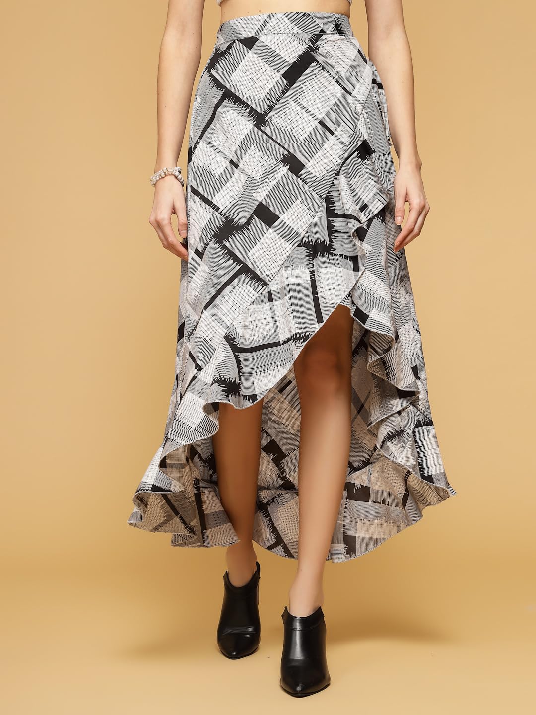 OOMPH! Long Skirts for Women Black - msk068
