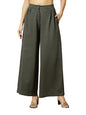OOMPH! Matty Wide Leg Pants|Flared Korean Style Formal Pants|Baggy and Loose Trouser for Girls and Women|Stylish Korean Trousers