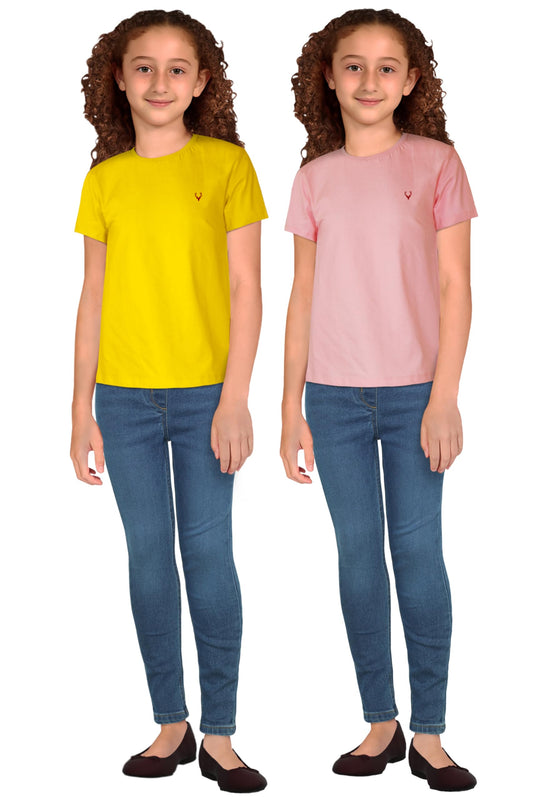 Allen Solly Boys Regular Fit Solid Casual Cotton Polyester T-Shirt