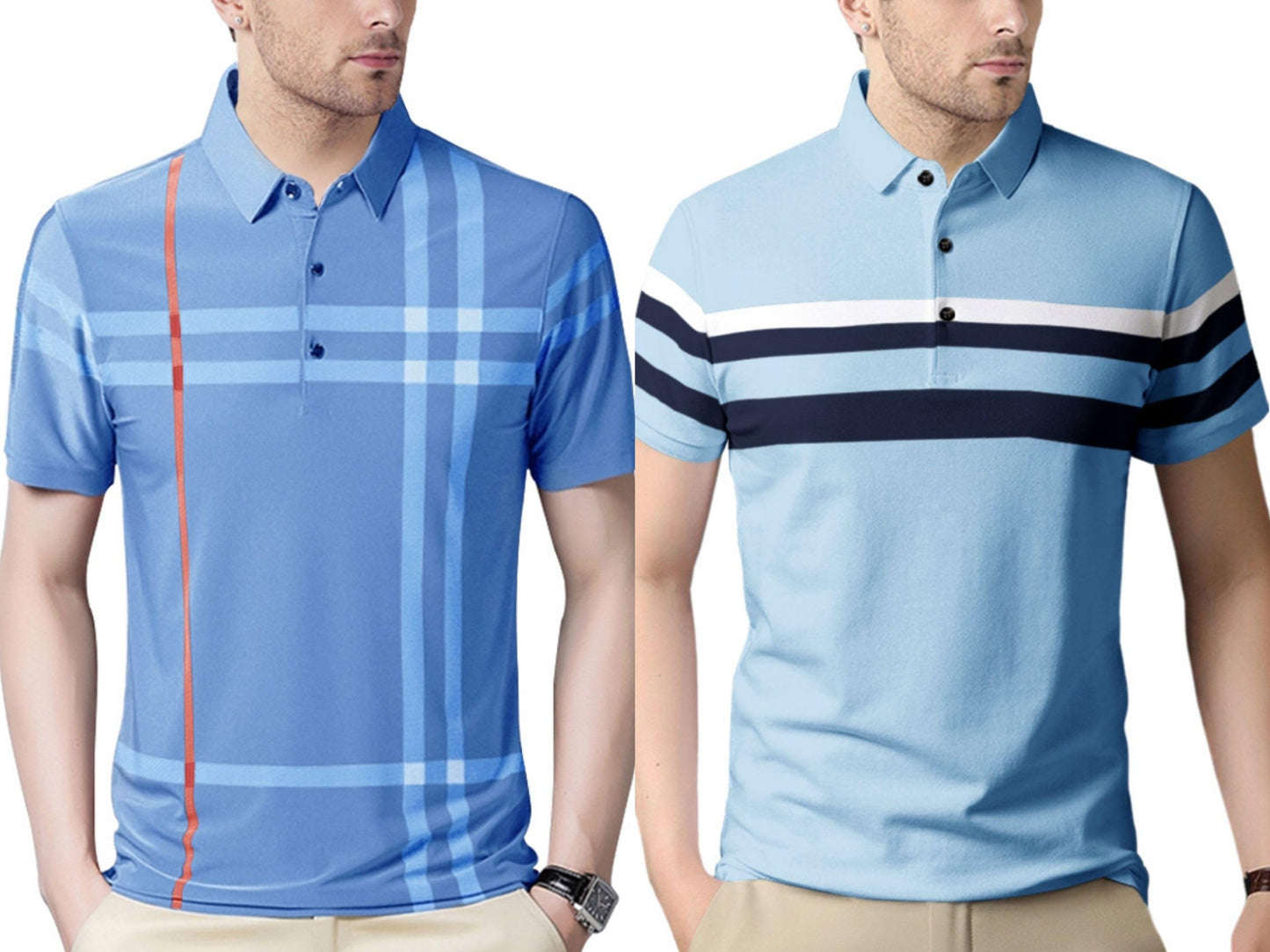 Noble Monk MenS (Combo Pack Of 2) -Regular Fit Polo T Shirt |Half Sleeves |Collar Tshirts |Casual Tshirt