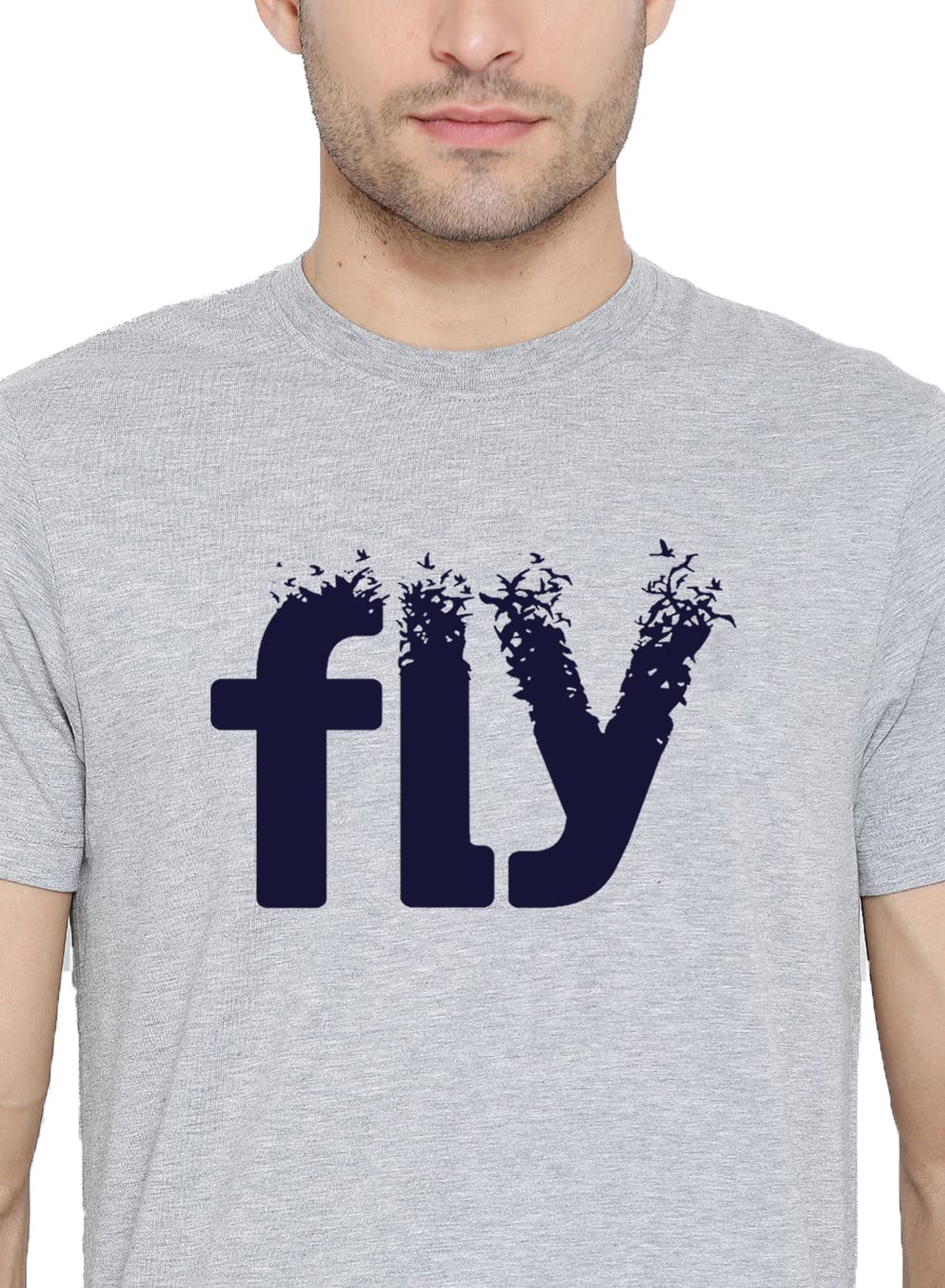 ADRO Fly Mens Cotton Printed T-Shirts (R21-M-FLY)
