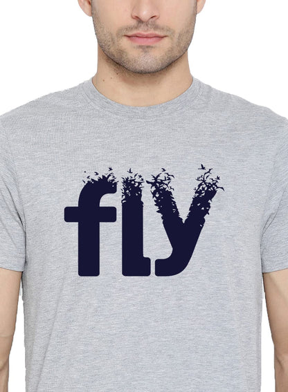 ADRO Fly Mens Cotton Printed T-Shirts (R21-M-FLY)