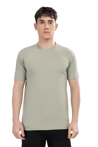 SHODOX Mens Polycotton Solid Round Neck Regular Fit Tshirt (Pack of 1) Sea Green