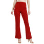 POPWINGS Casual Womens Mehroon Bootcut Trouser Maroon