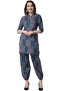 Popwings Casual Pure Cotton Bandhani Printed Kurti And Jogger Co-Ord Set || Latest Stylish Co-Ords Set For Women || 2 Piece Summ