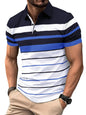 Noble Monk MenS Regular Fit Polo Neck T-Shirt | Half Sleeve | Stripe On Chest | Collared Neck Tshirt For Men