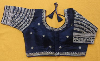 Vihu Fashion WomenS Blouse Readymade Blouse Embroidery Multi Coding Gold Thread Indian Ethnic Designer Stitched WomenS Readyma