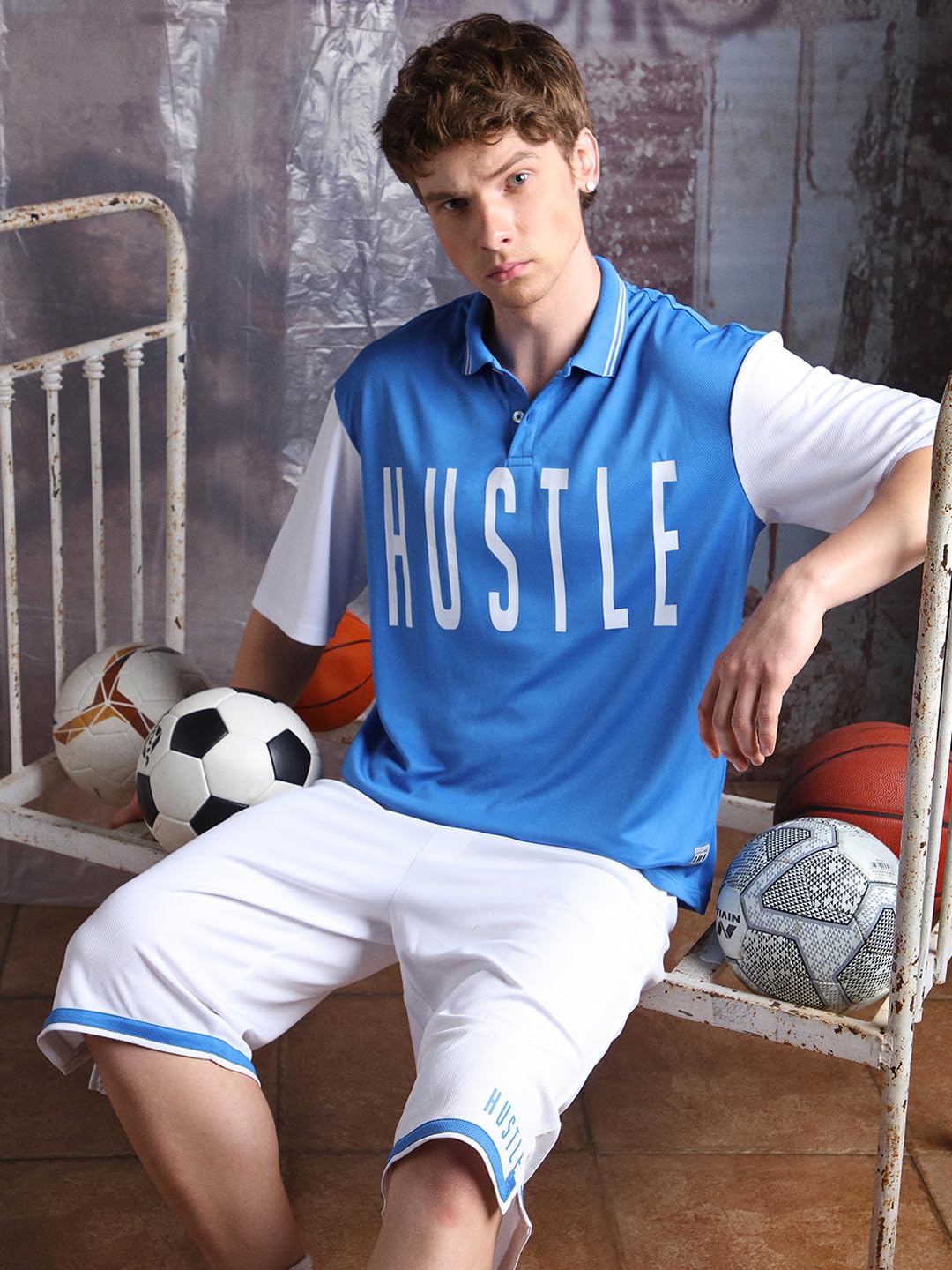 Hubberholme Men Oversized Fit Printed Casual Co-Ord