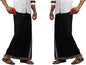 Prakasam Cotton Mens Kerala Thalapathi Border 2Way Pocket (Right &Left Side) Flexi Size (Adjustable) Colour Dhoti With 2 Side Po