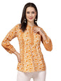 Stylum Womens Floral Printed Cotton Top