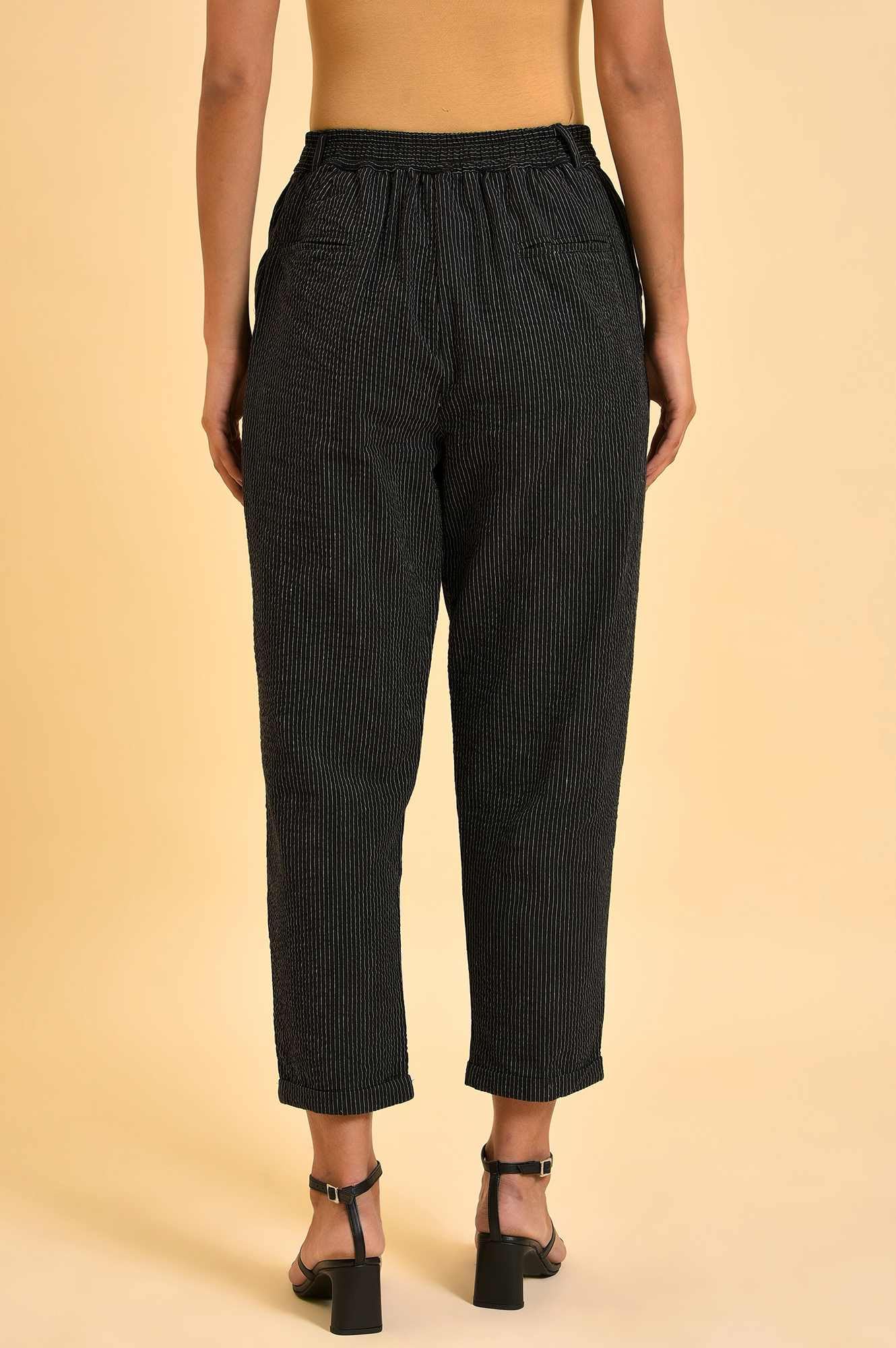 W Pure Cotton Strechable Straight Pants for Women | Pure Cotton Straight Pants for Women | Trousers for Women | W for Woman