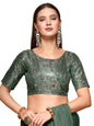 OOMPH! Readymade Blouse for Women, Brocade, Boat Neck, rbbl530
