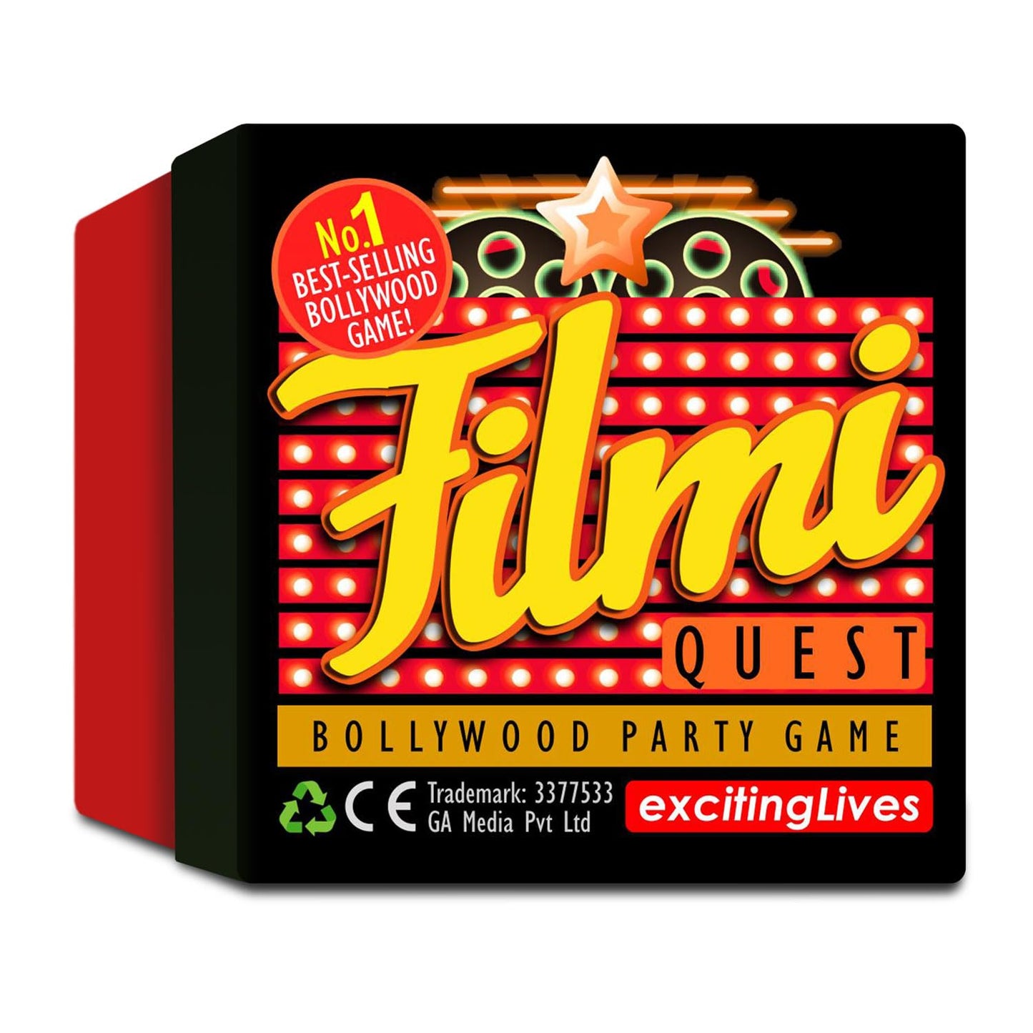 exciting Lives Filmi Quest - Fun Bollywood Movie Party Game for Friends, Family for Adult,Teen - Hour of Fun for Parties, Travel