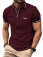 Noble Monk MenS Solid Regular Fit Polo Shirt (T863_Nm_Wine Melange