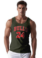 Peppyzone Mens Printed Regular Fit Vest (TT-Bulls23-891_Olive2