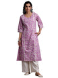 Libas WomenS Cotton Printed A-Line Kurta (29013R Purple