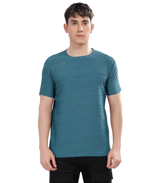 SHODOX Mens Polycotton Regular Fit Half Sleeve Tshirt for Men, Solid Round Neck Tshirts - (Pack of 1)