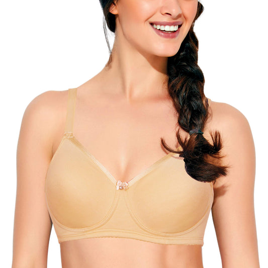 Enamor A025 Long Lasting T-Shirt Bra - Non-Padded Wirefree High Coverage - Skin