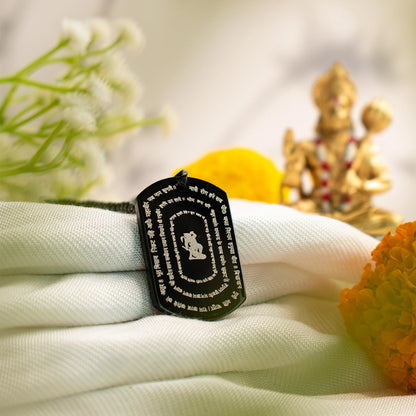Astrotalk Hanuman Kripa Kavach Pendant | 25-Verse Engraved Hanuman Chalisa Locket | Strength, Focus & Protection | Hanuman Ji Locket Gift for Men &Women