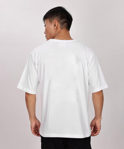 SHODOX Mens 100% Cotton Relaxed Fit Half Sleeve Tshirt for Men Drop Shoulder Front and Back Solid Round Neck T-Shirts (Pack of 1