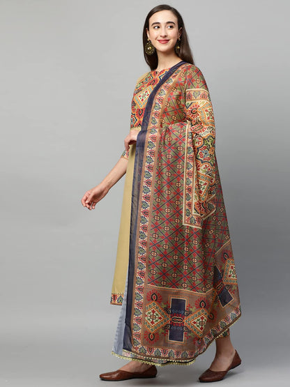 ANNI DESIGNER womens Kurta with Palazzo & Dupatta