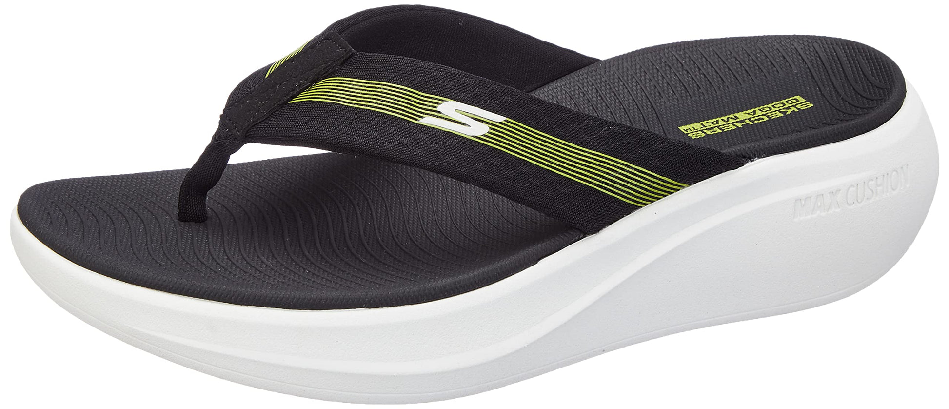Skechers Men Max Cushioning Essential Bklm Sandals & Floaters