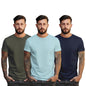 Peppyzone S to 5XL Cotton Round Neck Tshirt for Men - 100% Cotton, Half Sleeve, Combo Pack of 3 T Shirts for Men (in, Alpha, 3XL