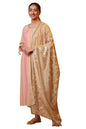 Aurelia Women'S Gold Floral Printed Dupatta (Size: Free Size)-A80002-508195