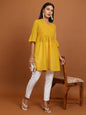 Ketch Women 3/4 Sleeve Regular Fit Tunic KHTN000016 Mustard XL