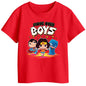 Bon Organik Girls Regular Fit T-Shirt (BON11410_Red
