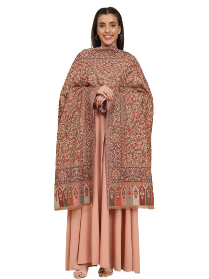 Pashmoda Women Dastaan Woven Design Jamawar Shawl (Size 101X203 CM)