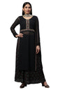 Aurelia Women'S Polyester Black Kurta Set