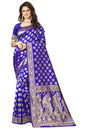 Shasmi Sarees Womens Art Silk Royal Blue Kanchipuram Saree (SAN PARI 72 R BLUE)