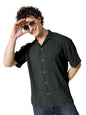 The Indian Garage Co Men Green Self Design Relaxed Fit Casual Shirt