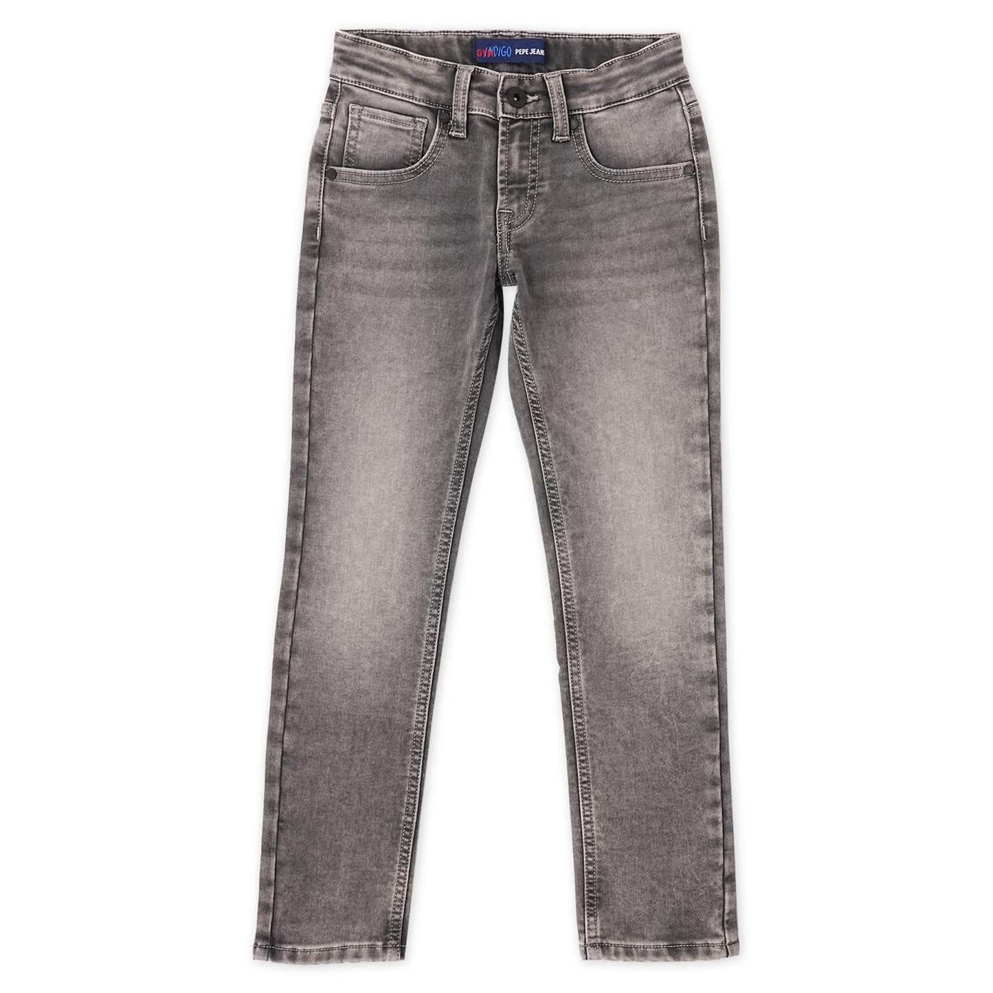 Boys Cashed Grey Mid Waist Slim Gymindigo Jeans