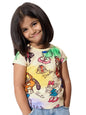 The Souled Store Official Disney: Chip & Dale Girls Short Sleeves Round Neck Green Graphic Printed Regular Fit Cotton T-Shirts