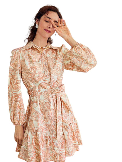 Greciilooks Dresses For Women || One Piece For Women || Western Dresses For Women || Rayon Paisley Printed Short Dresses For Wom