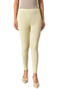 White Knitted Solid Winter Tights