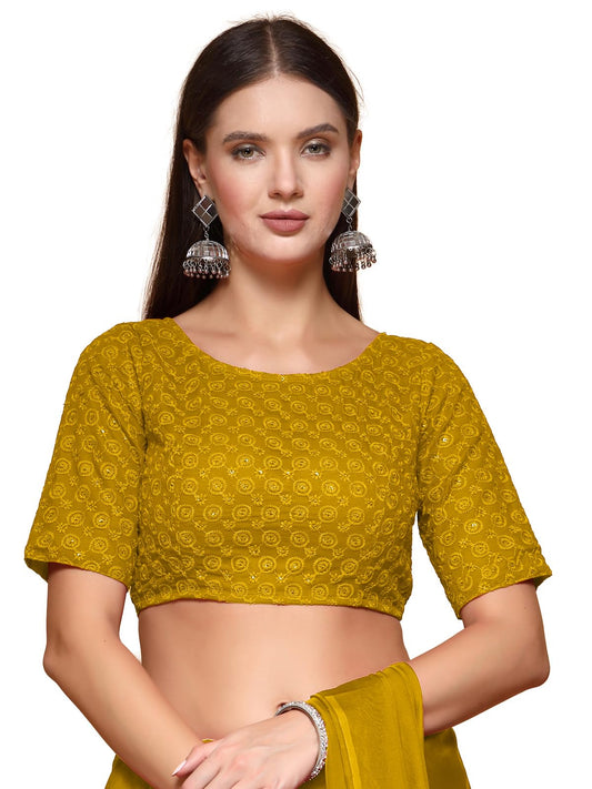 Oomph! Readymade Blouse For Women, Cotton, Boat Neck, Rbbl589
