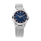 Titan Sparkle Women’S Watch With Swarovski Crystals | Quartz, Water Resistant, Mesh Band | Silver Band And Navy Blue Dial