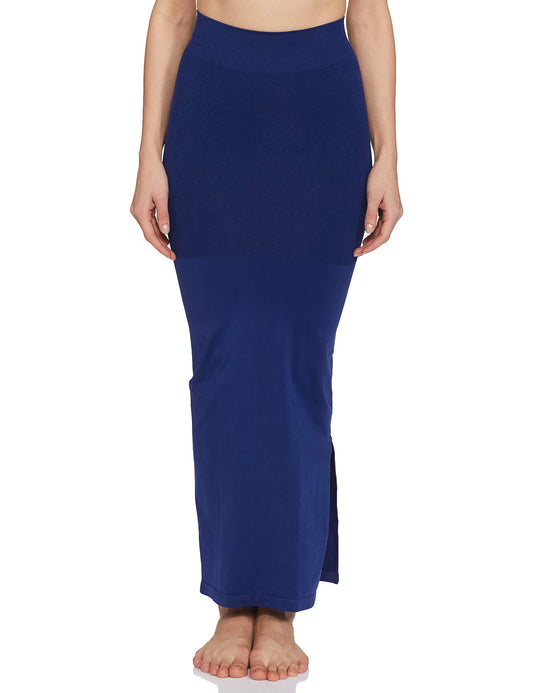 Clovia Womens Petticoat Style Saree Shapewear with Side Slit (SW0023P08_Blue_XXL)
